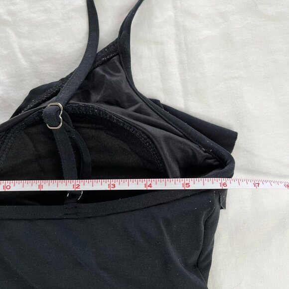 Magicsuit Black Tiered Slimming Tankini Bra Top Swimsuit size 12 - Picture 7 of 12